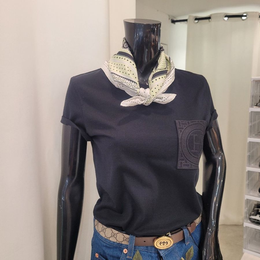 Hermès 手工捲邊真絲方巾 55cm-2