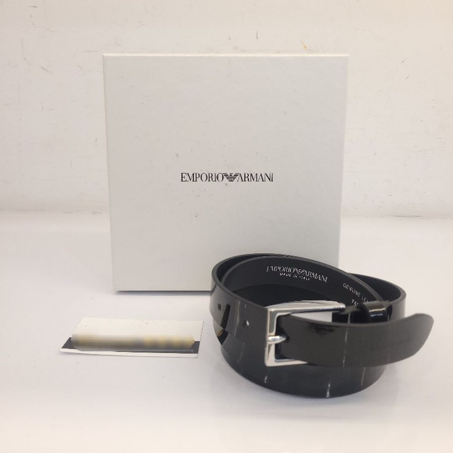 emporio armani 漆皮皮帶 100cm-0