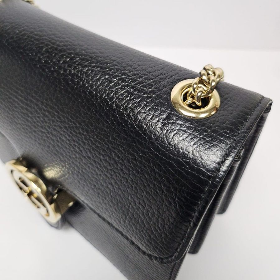 Gucci - GG Interlocking Chain Shoulder Bag黑色-16