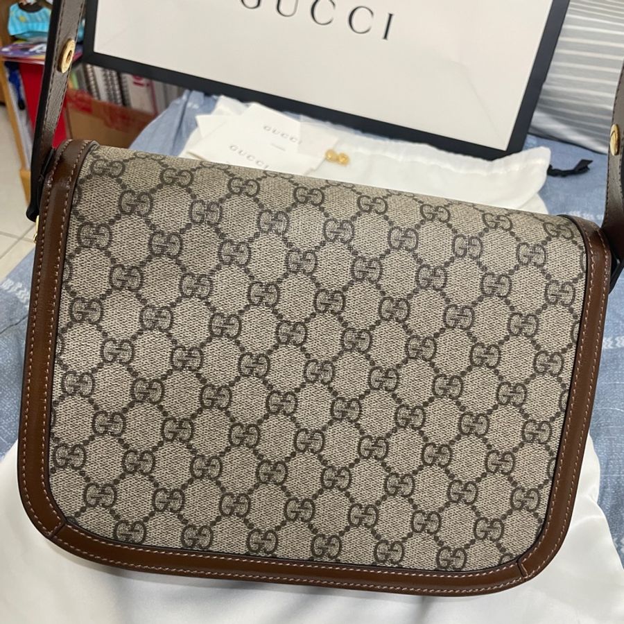 GUCCI HORSEBIT 1955小型肩揹袋 馬銜扣 馬鞍包-9