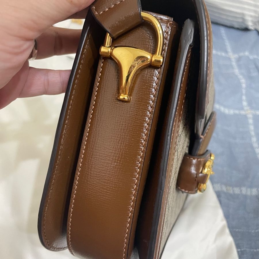 GUCCI HORSEBIT 1955小型肩揹袋 馬銜扣 馬鞍包-17