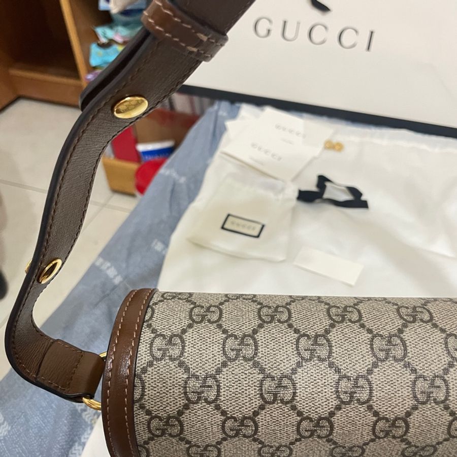 GUCCI HORSEBIT 1955小型肩揹袋 馬銜扣 馬鞍包-27