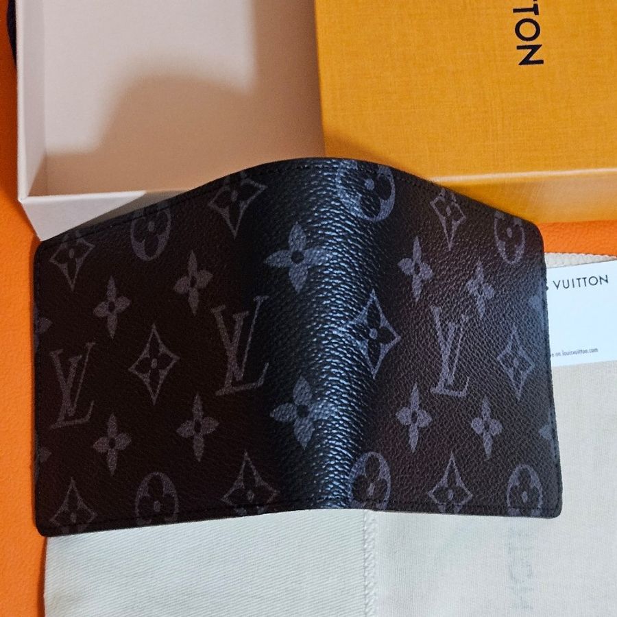 LV 短夾 全新剛帶回 M61695 Multiple 錢包 Louis Vuitton 皮夾 Monogram Eclipse-7