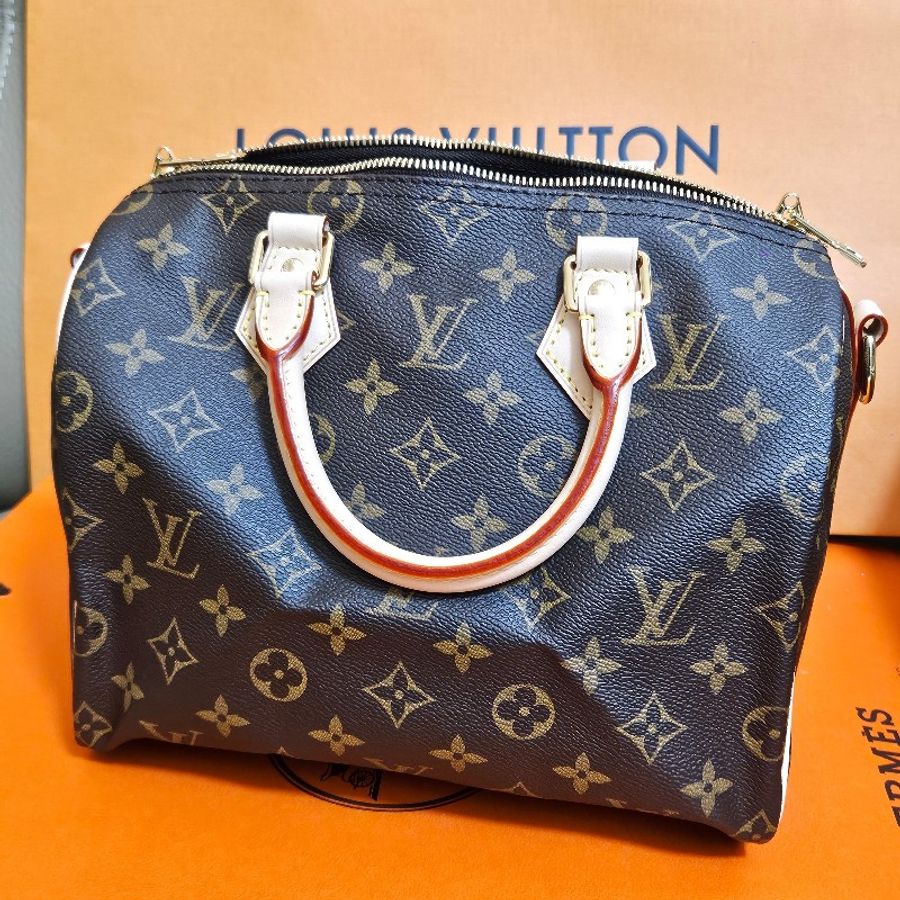 LV 全新真品 M46977 Speedy Bandoulière 25 Louis Vuitton 剛從歐洲帶回-0