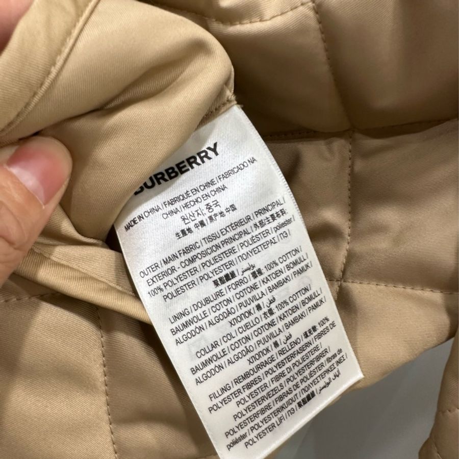 burberry 燈芯絨 翻領 菱格紋 黑科技恆溫 風衣外套 外套 雙面穿 棉外套 夾克 棉外套 防風外套-30