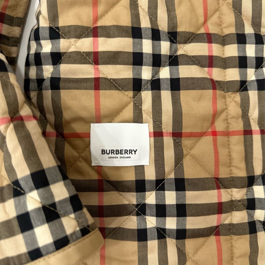 burberry 燈芯絨 翻領 菱格紋 黑科技恆溫 風衣外套 外套 雙面穿 棉外套 夾克 棉外套 防風外套-38