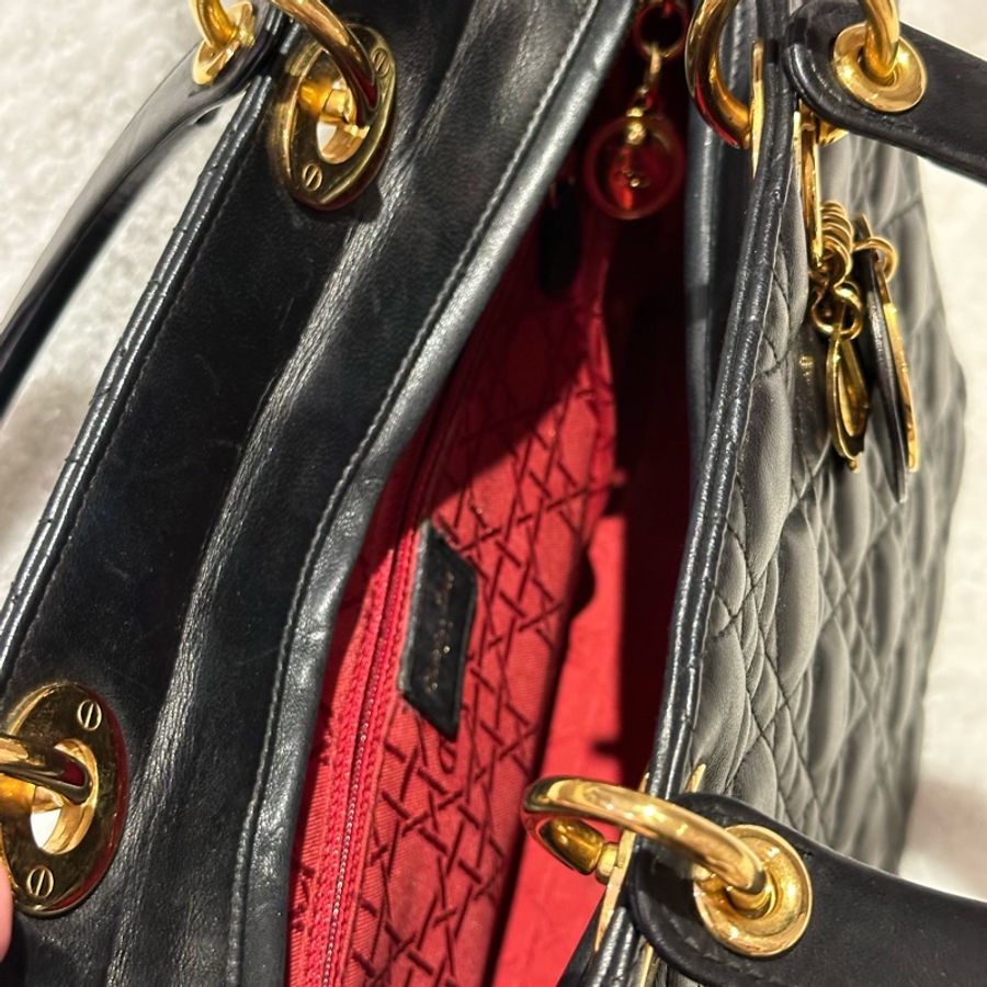 Lady Dior Large vintage七格黛妃包-5
