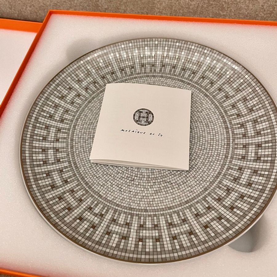 Hermes Ｍosaique au 24 Platinium甜點盤-2
