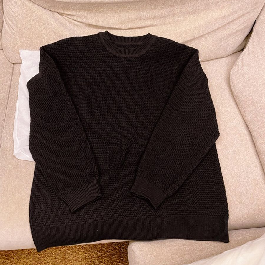 Homme Plisse 十週年限定 圓領毛衣 黑白 DECADE SWEATER-3