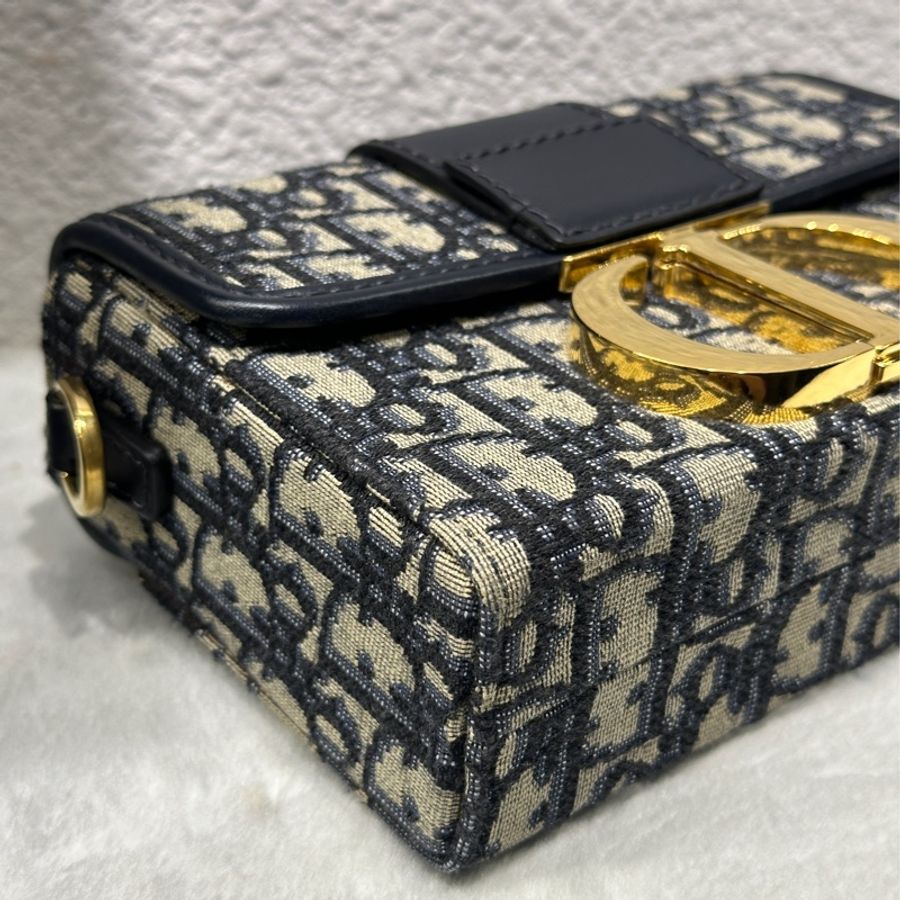 Dior 30 Montaigne Box Mini迷你老花蒙田包/盒子包/單肩包/斜背包-4