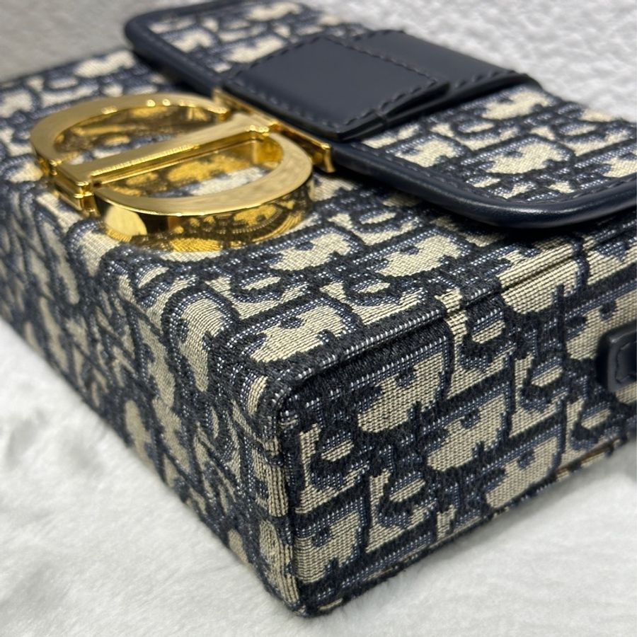 Dior 30 Montaigne Box Mini迷你老花蒙田包/盒子包/單肩包/斜背包-5
