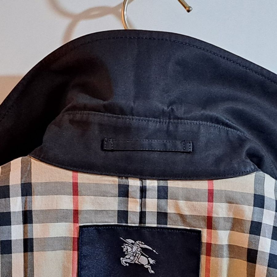 女M碼／Burberry London 女神長款風衣／經典NOVA 格紋/長90cm-23