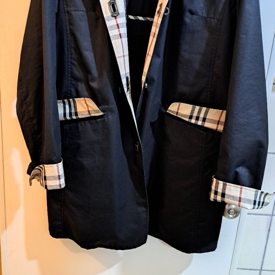 女M碼/日本特選二手/BURBERRY LONDON 女神風衣/長80cm-2