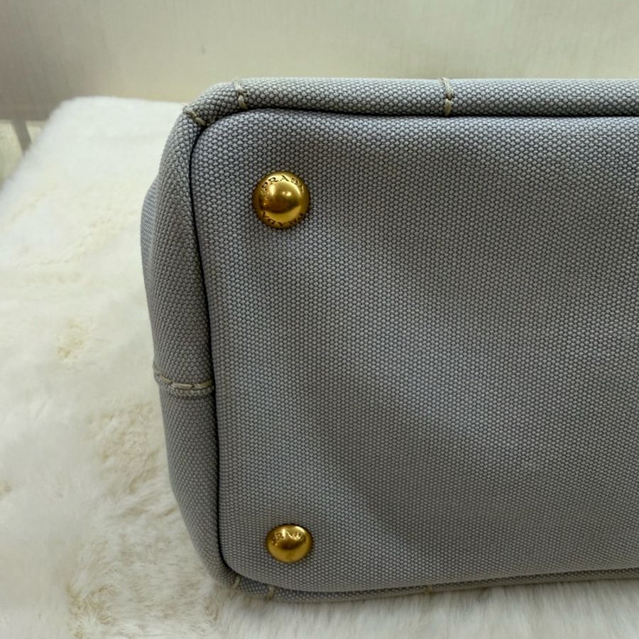 Prada 牛仔布 手提包 可斜背-8