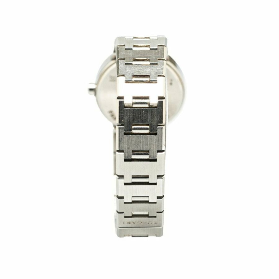 BVLGARI 手錶 BB23SS 石英黑色錶盤不鏽鋼女式-3