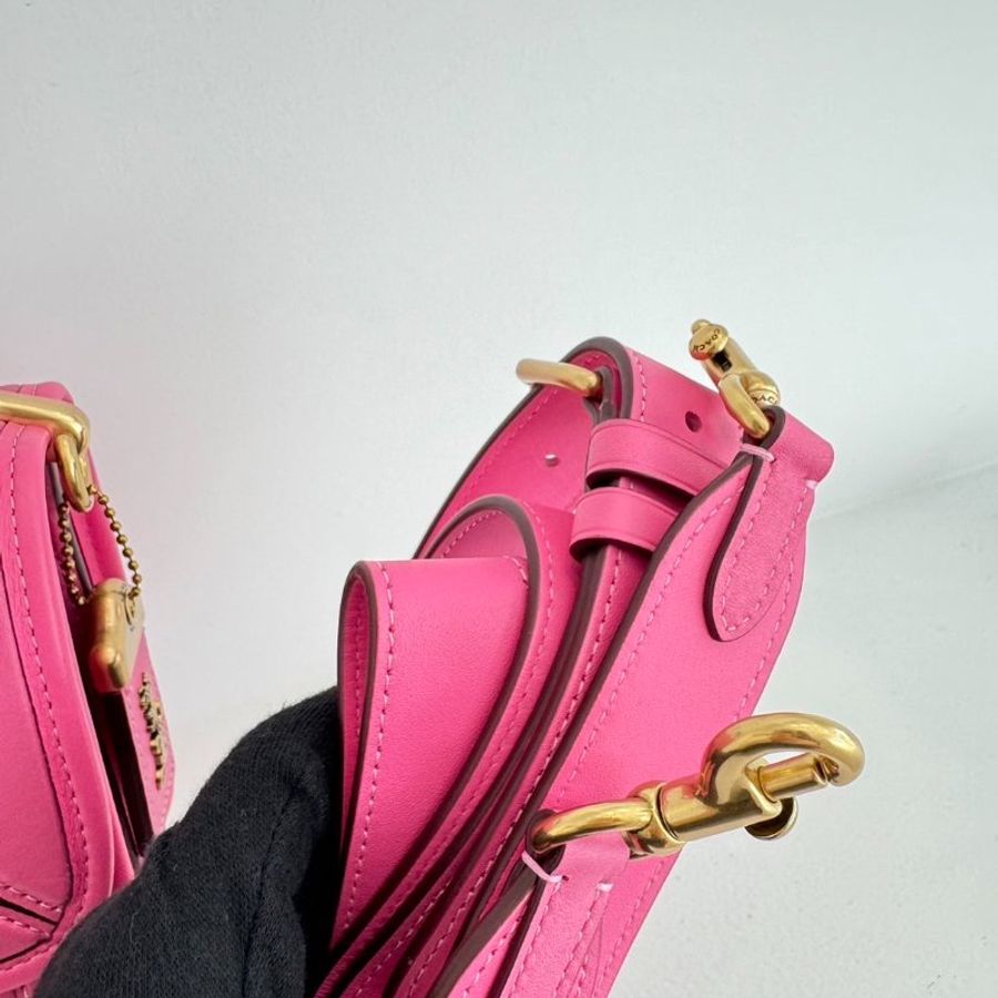 COACH hero C8449 復古金屬馬車LOGO翻蓋三層兩用包-8