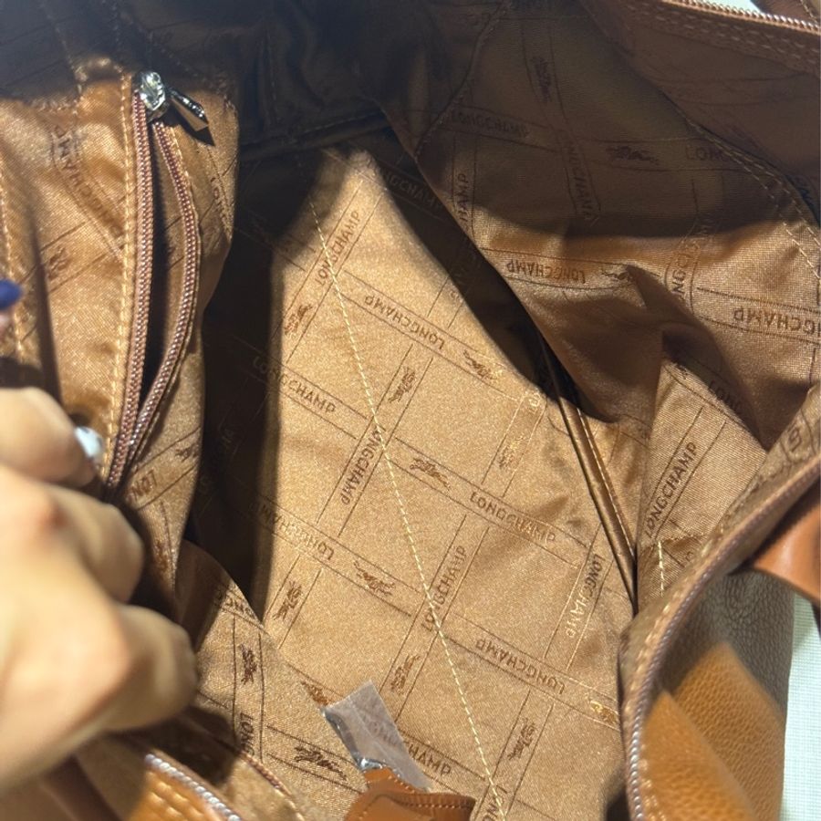 Longchamp Le Pliage 法國包 真皮 牛皮 全新-8