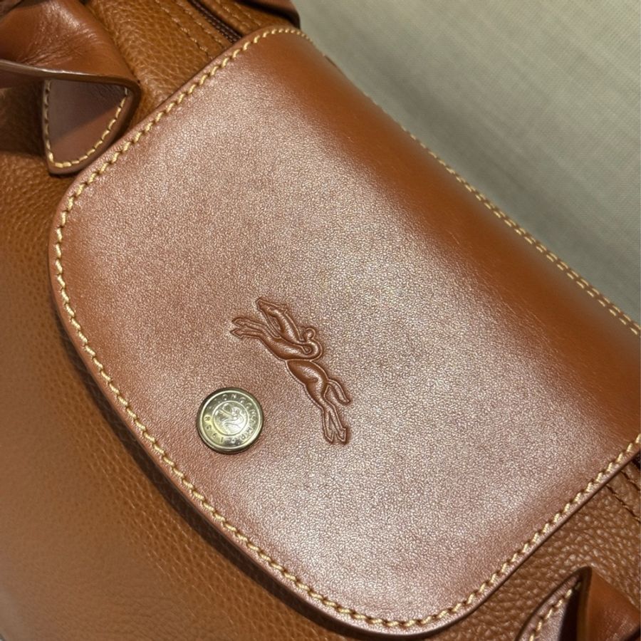 Longchamp Le Pliage 法國包 真皮 牛皮 全新-11