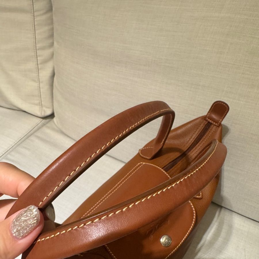 Longchamp Le Pliage 法國包 真皮 牛皮 全新-12