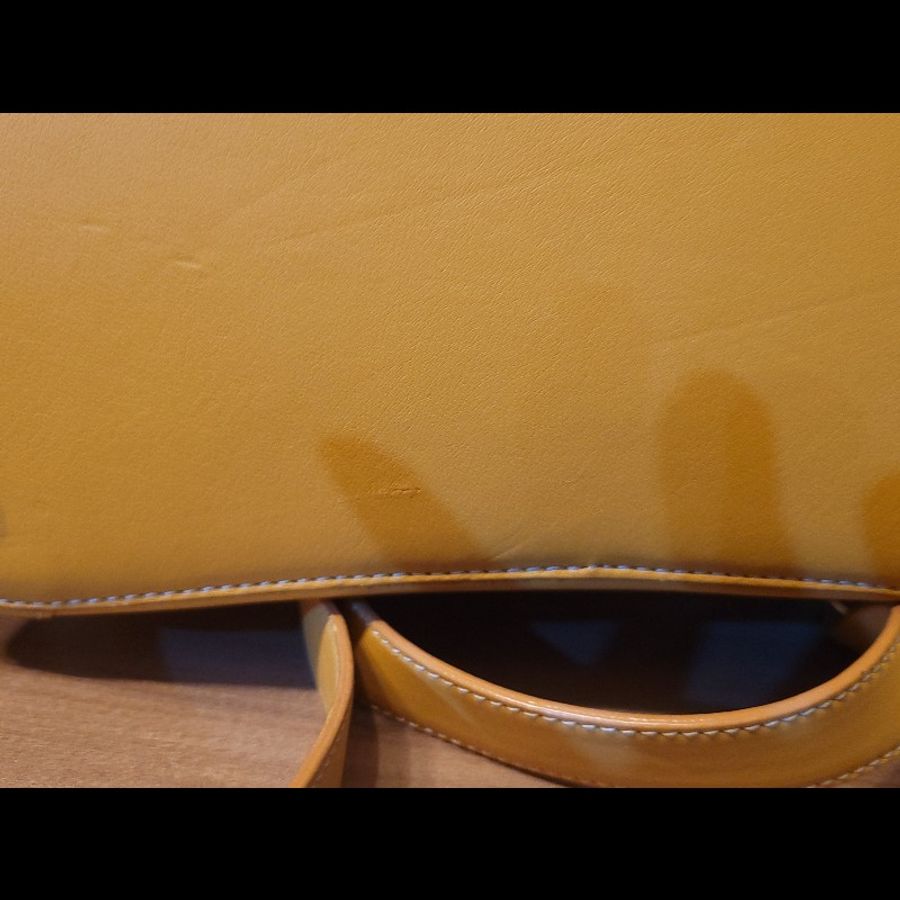 〔降價出清〕Loewe鮮亮黃 小牛皮 後背包 極新-13