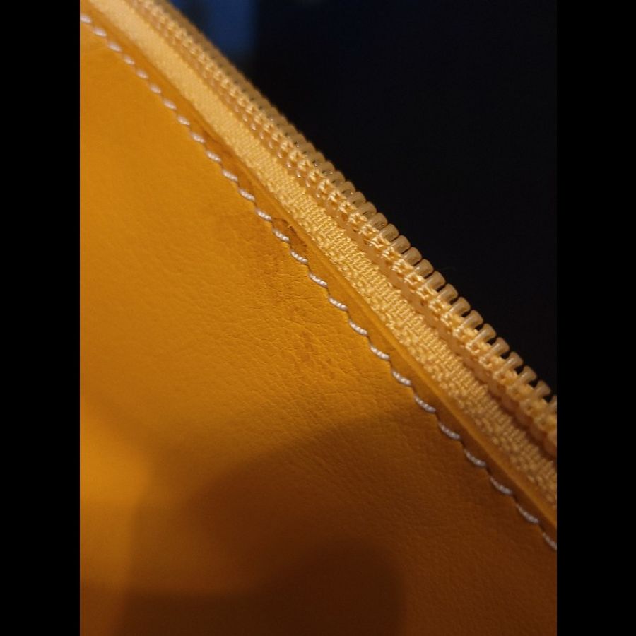 〔降價出清〕Loewe鮮亮黃 小牛皮 後背包 極新-20