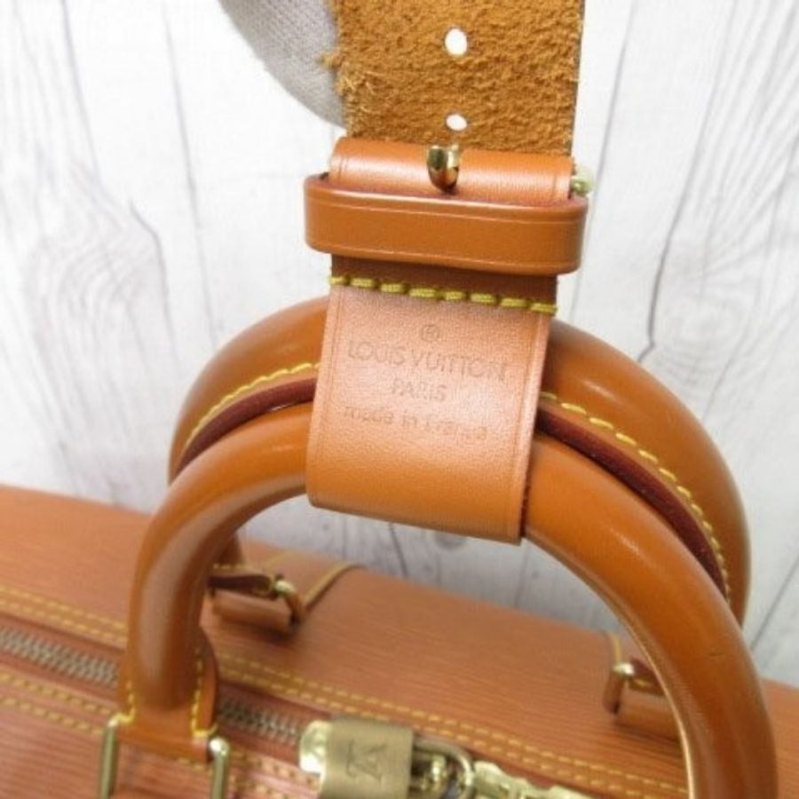 Louis vuitton Keepall 45 旅行包 棕啡-5