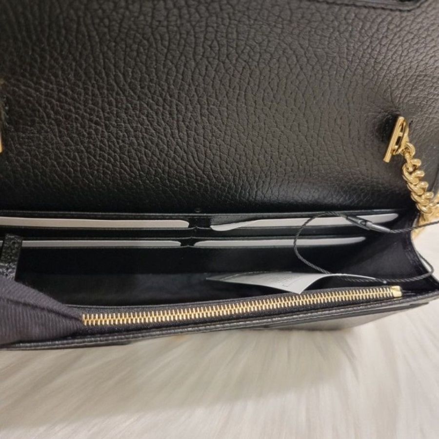 🎉新品好折扣✨Gucci 497985 GG Marmont 黑色皮革 WOC包-8