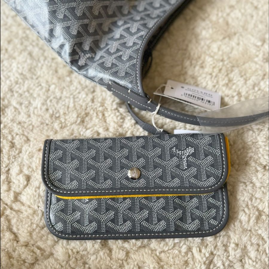🉐優惠85000🉐goyard hobo bag最百搭灰色 全新-17