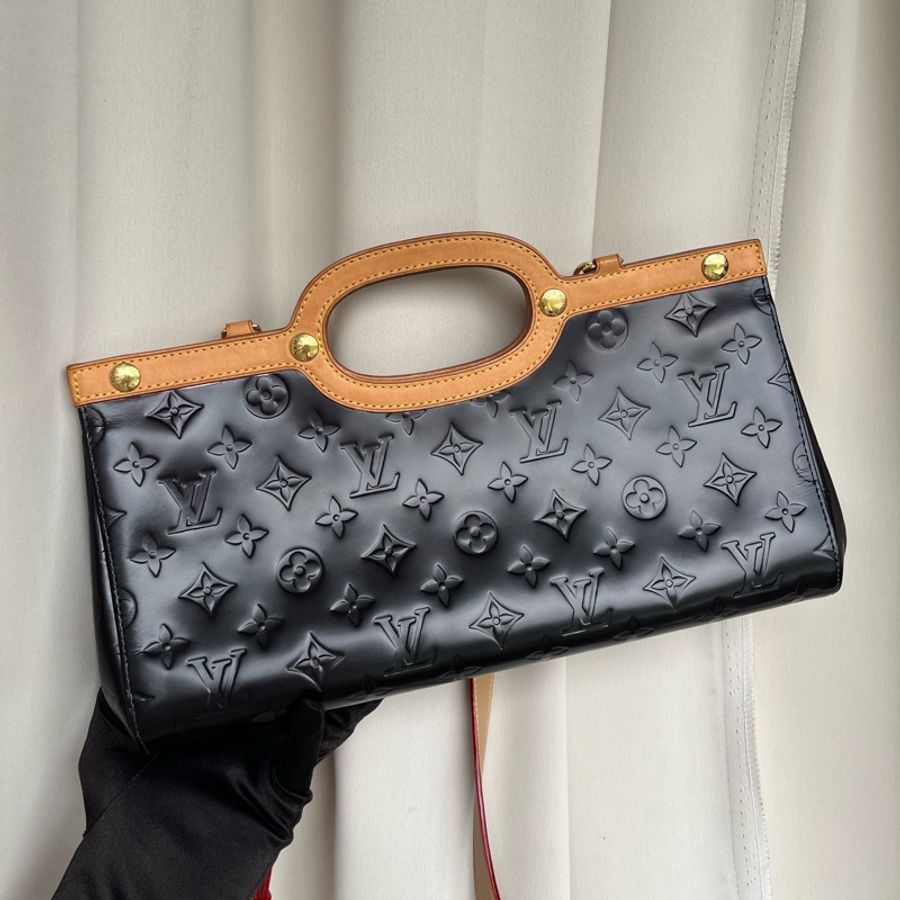 (全新品等級) LV 黑老花 特殊稀有款 斜背+手提包-2