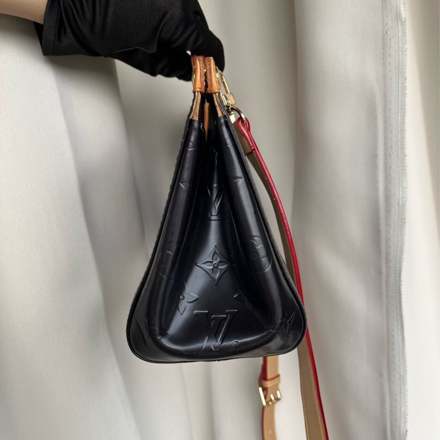 (全新品等級) LV 黑老花 特殊稀有款 斜背+手提包-8