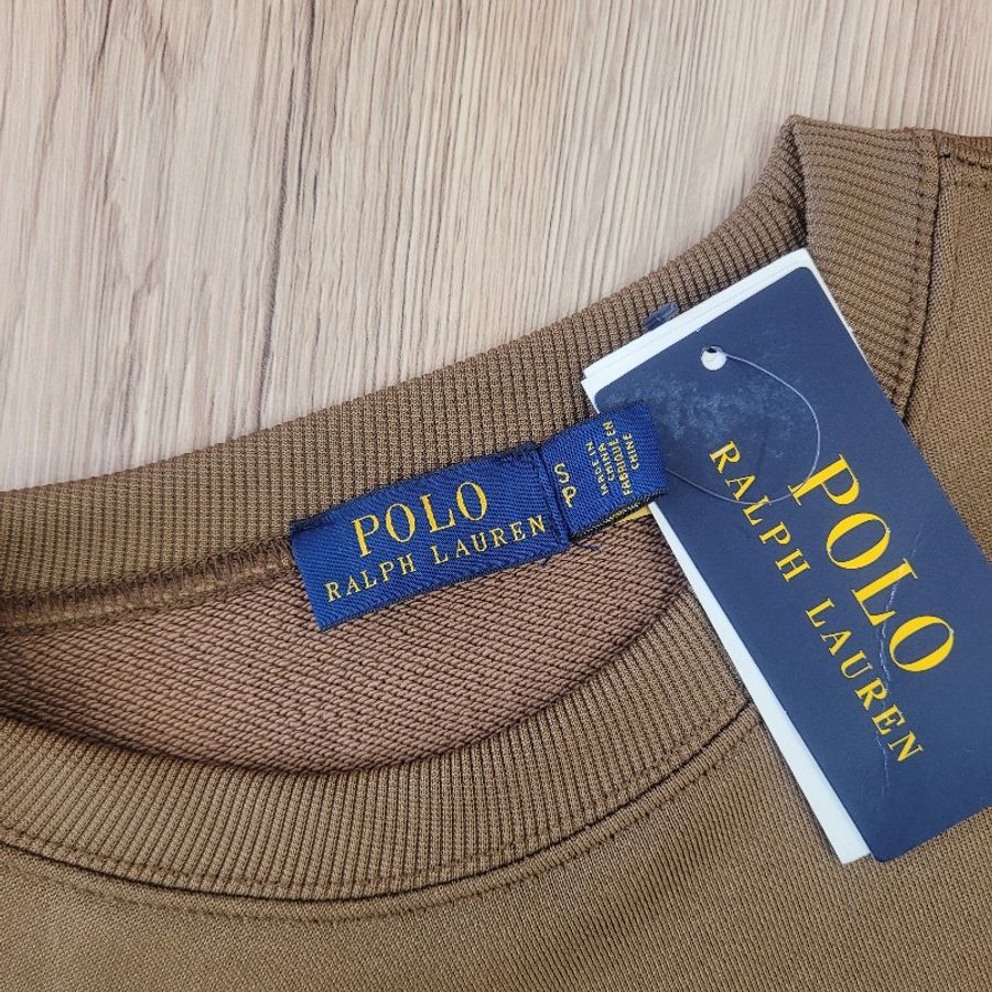 Polo Ralph Lauren 拼色大學T xs s-4