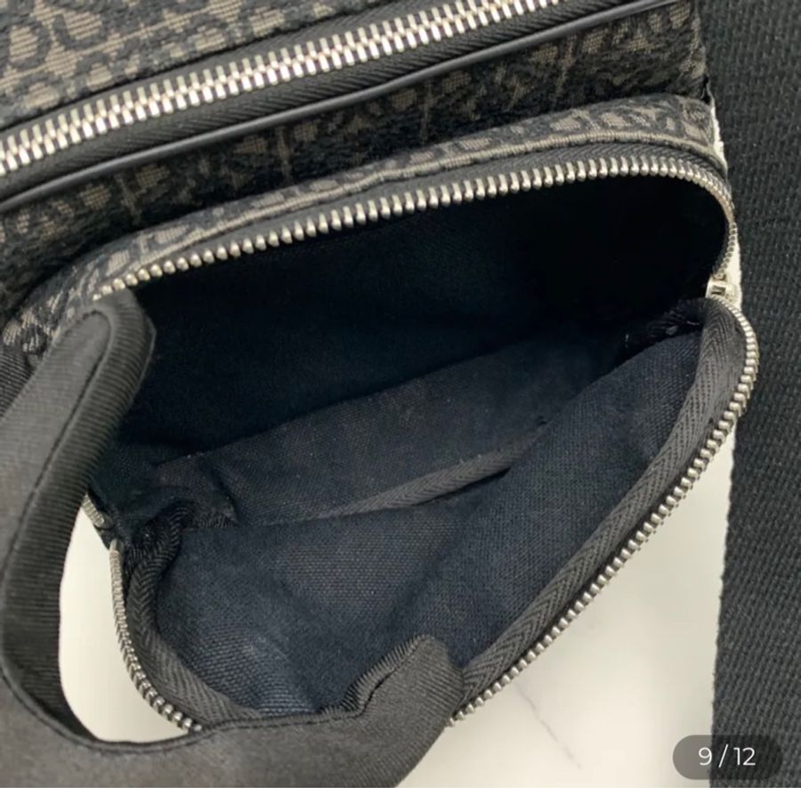 Loewe 黑色老花相機包 斜背包-7