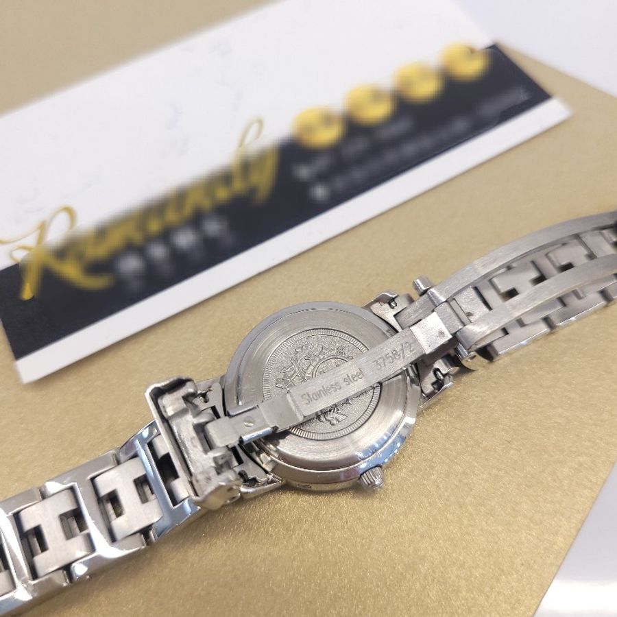 Hermès H WatchClipper Wrist Watch 銀色 圓盤石英表-4