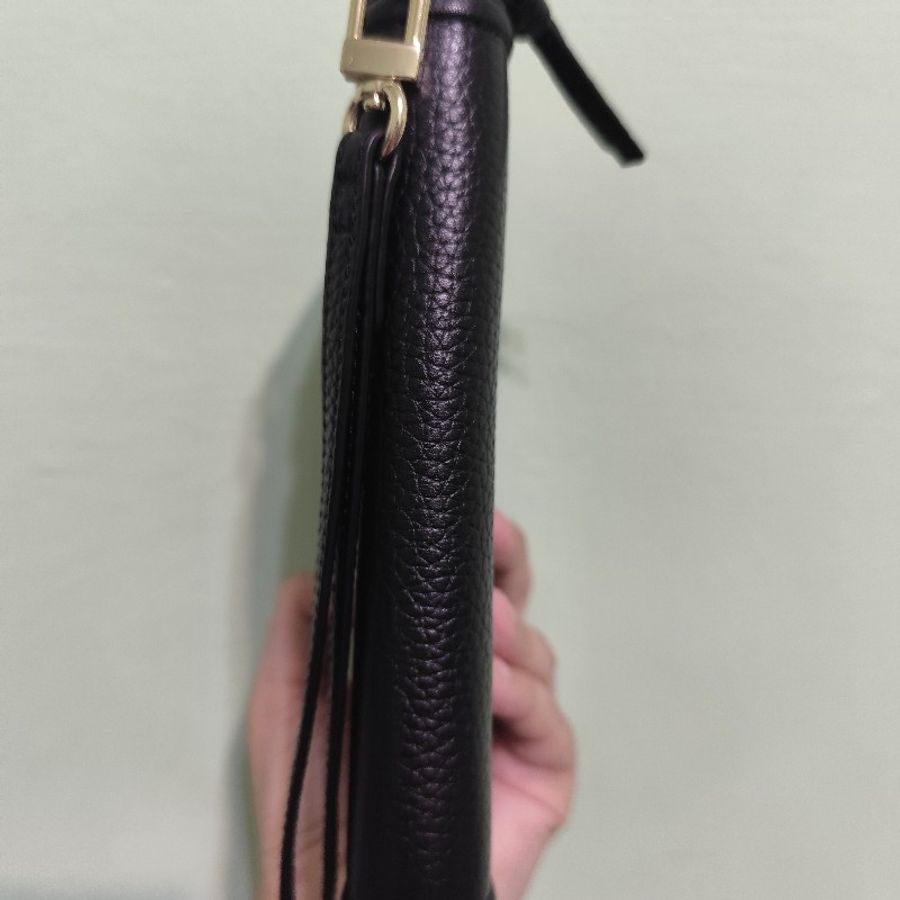 TB TORY BURCH THEA ZIP 荔枝紋 拉鍊手拿長夾 黑色 全新(年末限時特價1/1止)-2