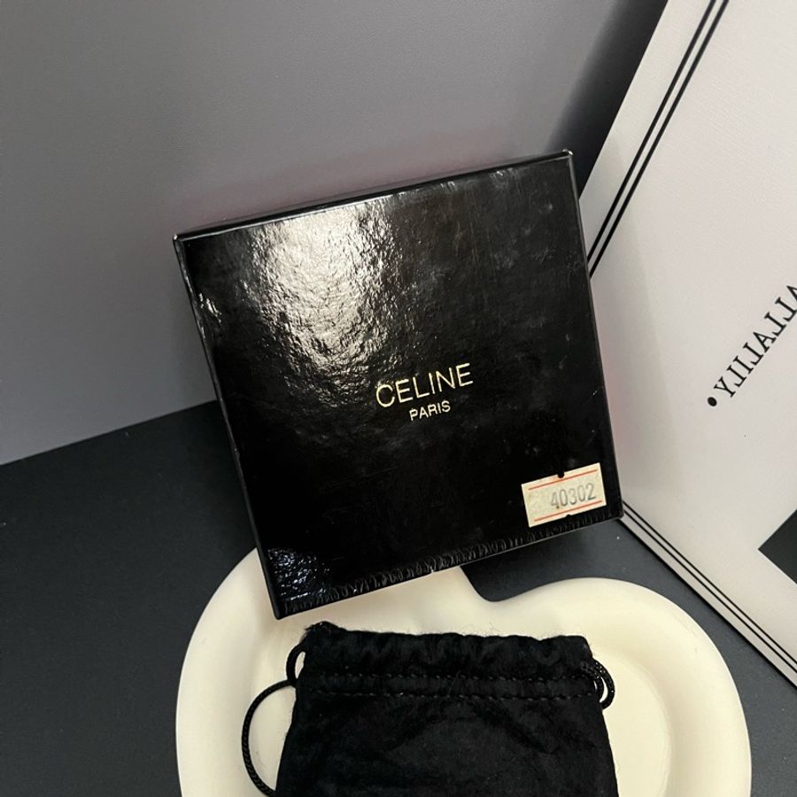 (配件齊全) Celine 熔岩金屬 圓環 手鍊-8