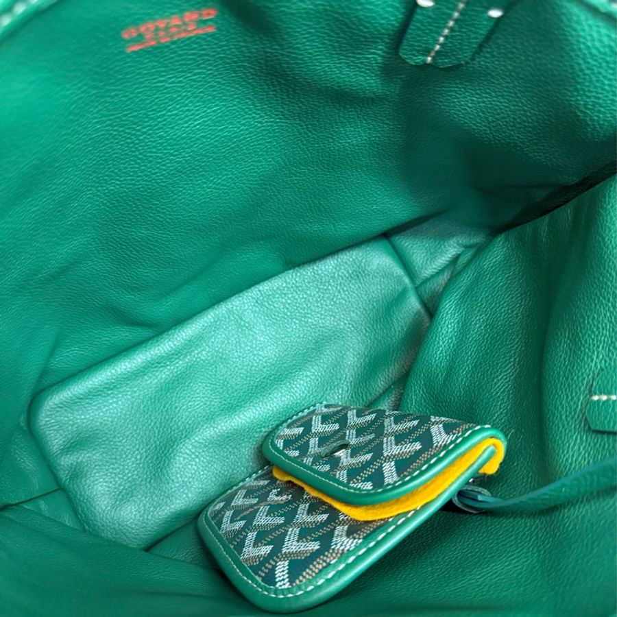 Goyard Anjou mini tote戈雅綠色迷你手提托特包-11