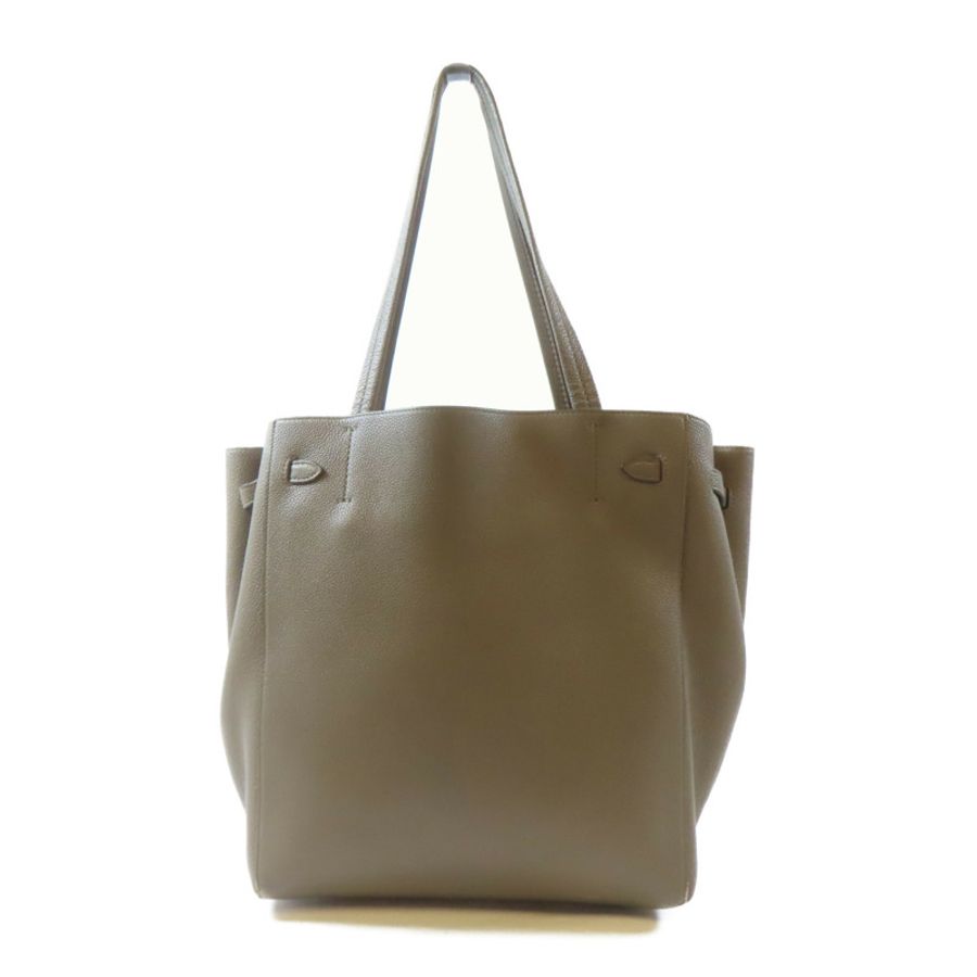 CELINE 牛皮皮革Small Cabas Phantom肩背袋啡色-1