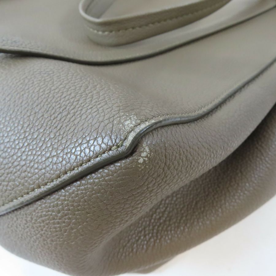 CELINE 牛皮皮革Small Cabas Phantom肩背袋啡色-10