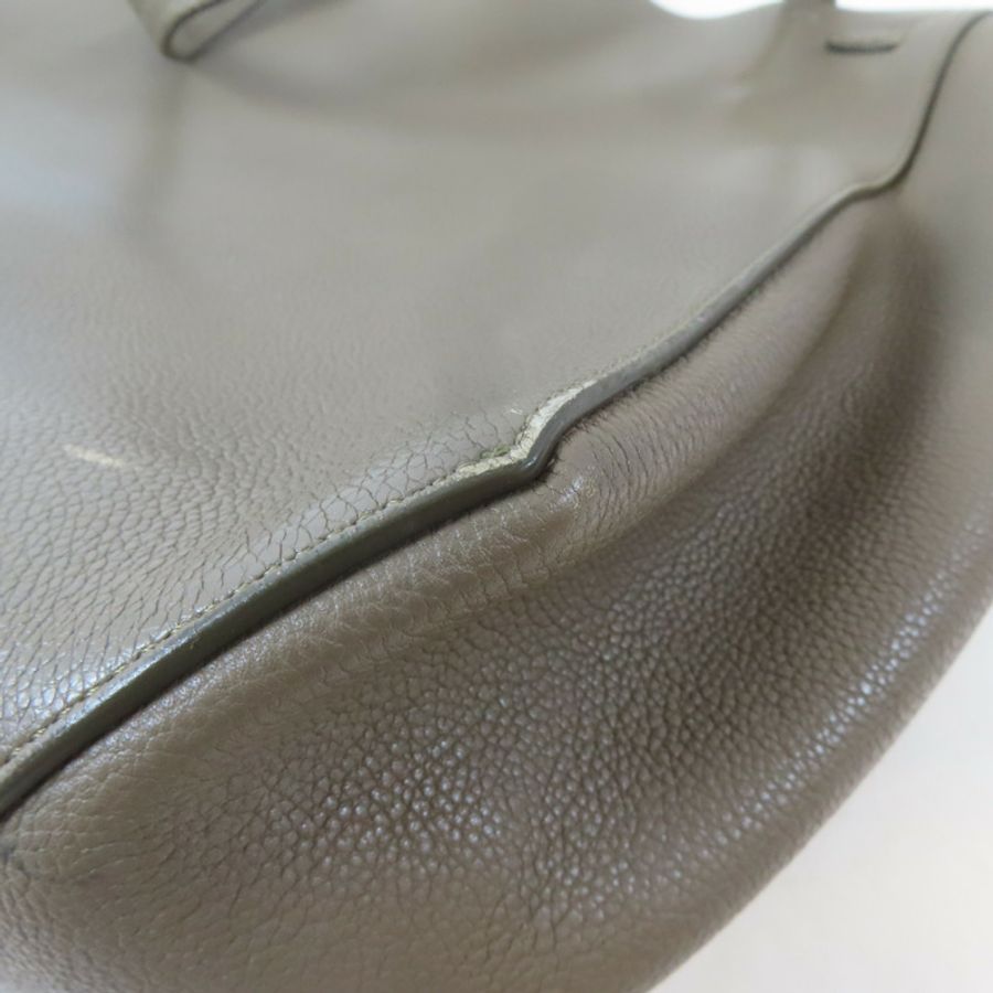 CELINE 牛皮皮革Small Cabas Phantom肩背袋啡色-12