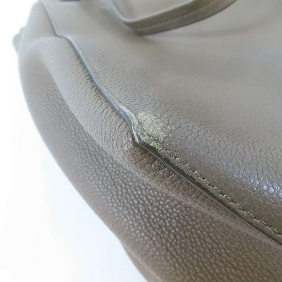 CELINE 牛皮皮革Small Cabas Phantom肩背袋啡色-13