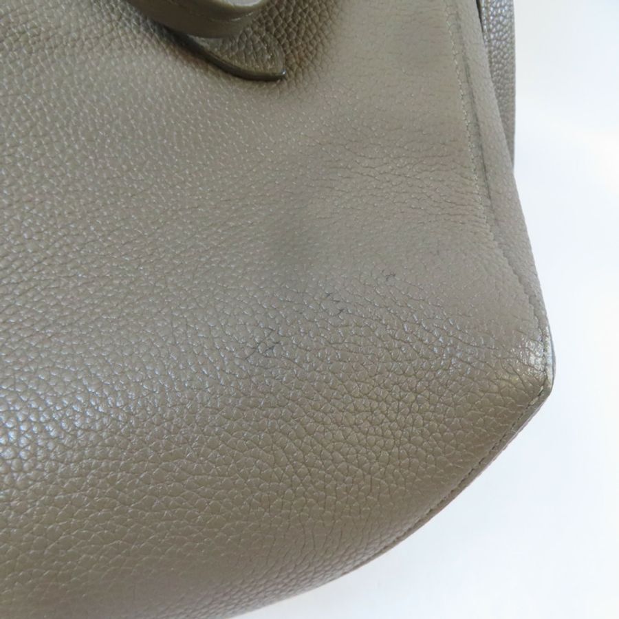 CELINE 牛皮皮革Small Cabas Phantom肩背袋啡色-17