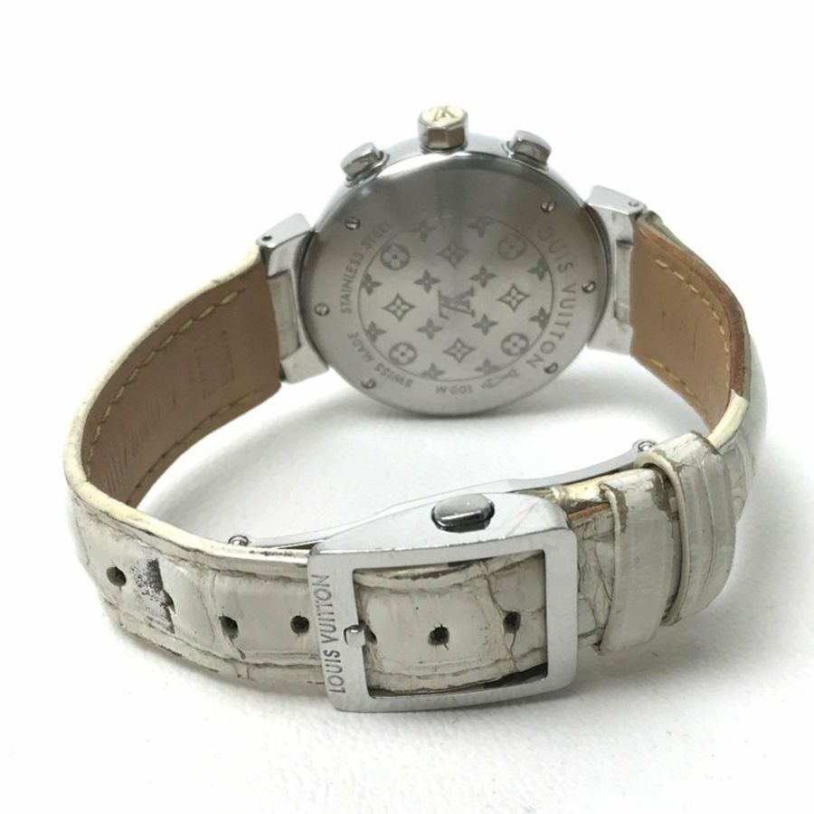 路易威登 Q132C Tambour 腕錶 銀色-5