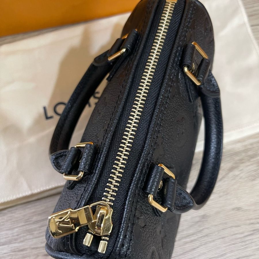 Lv nano Speedy小牛皮黑色款/配件齊全/M82450-22