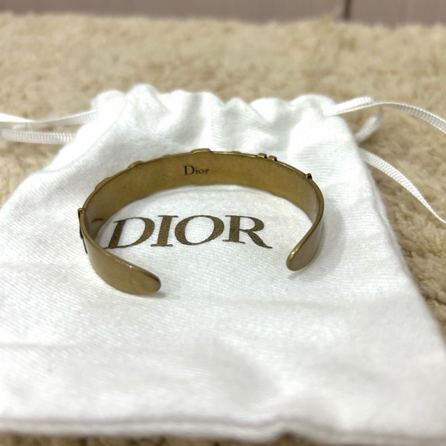 Christian dior 迪奧 復古金色 J’adior c型手環 手鍊-3