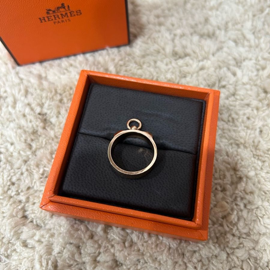 Hermes CDC Collier de chien戒指 k18 玫瑰金 53號-12