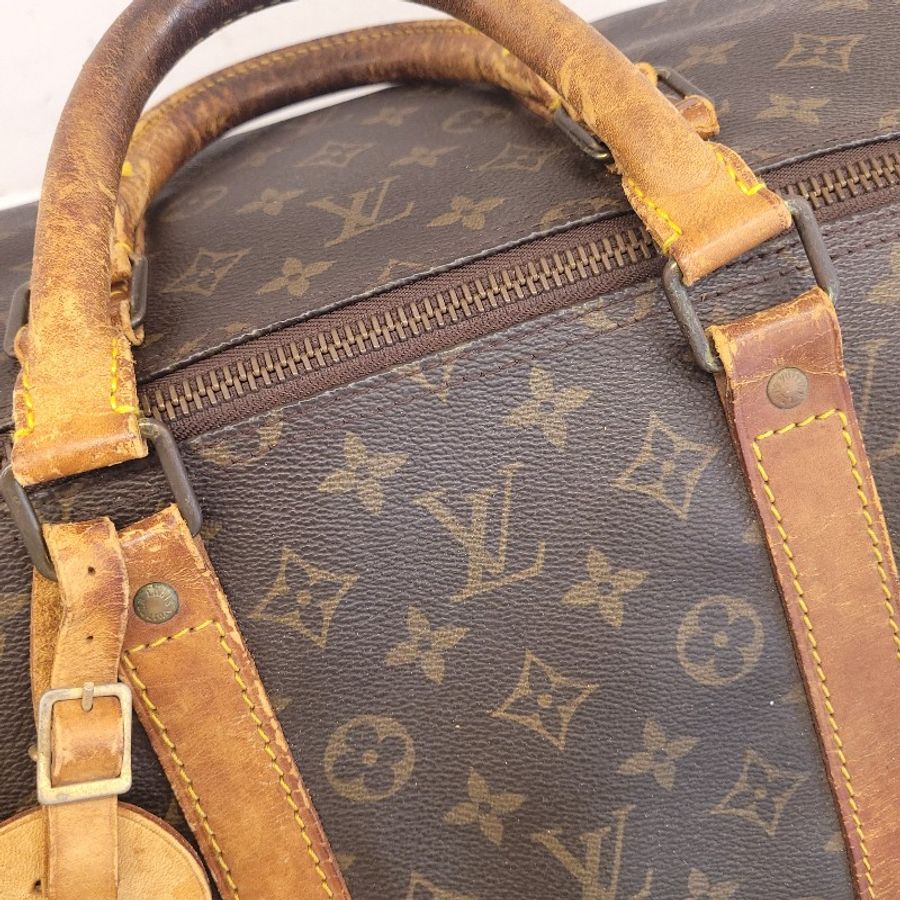 Louis Vuitton Keepall 55 兩用包 行李袋 無背帶-18