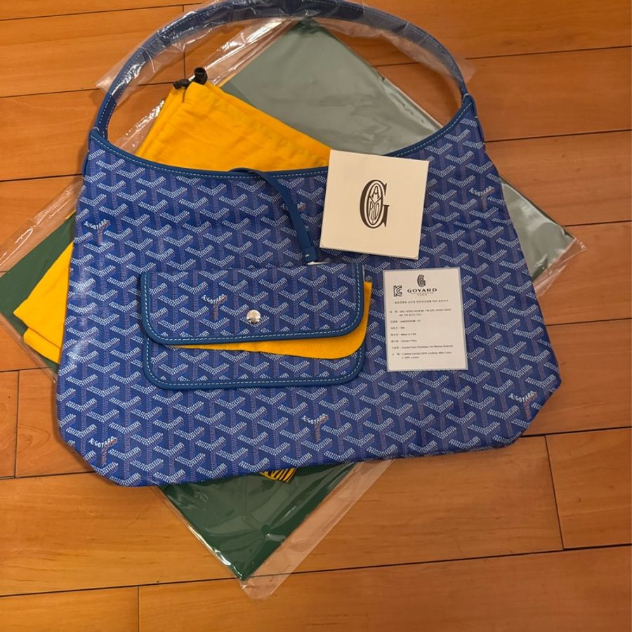 💝全新💝 GOYARD SAC HOBO BOHEME PM BLUE-5