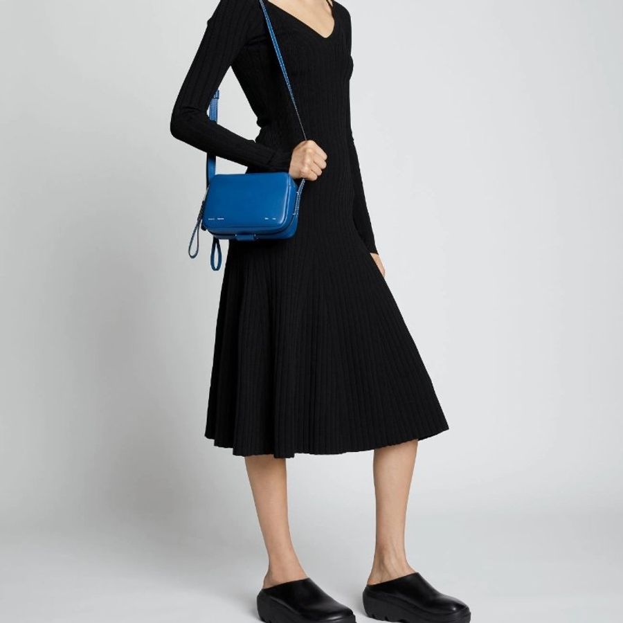 Proenza Schouler WHITE LABEL 超柔軟小牛皮拉鍊式相機包/斜背包(雙色可選)-2