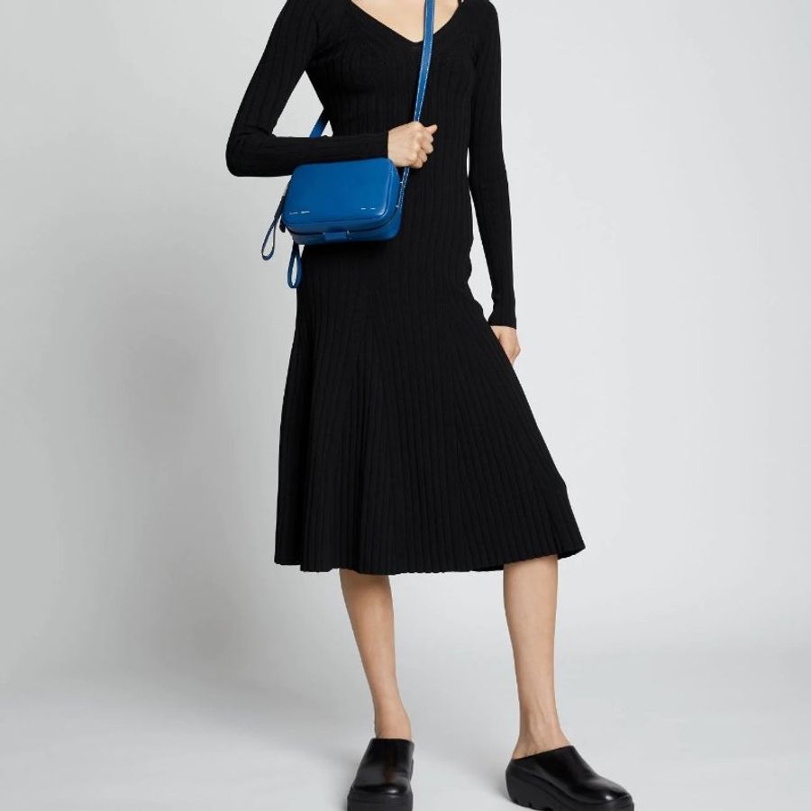 Proenza Schouler WHITE LABEL 超柔軟小牛皮拉鍊式相機包/斜背包(雙色可選)-5