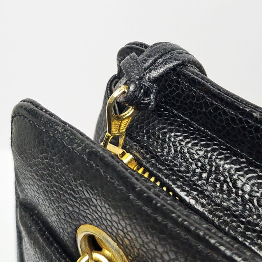 Chanel Vintage CC shoulder Bag黑色-20